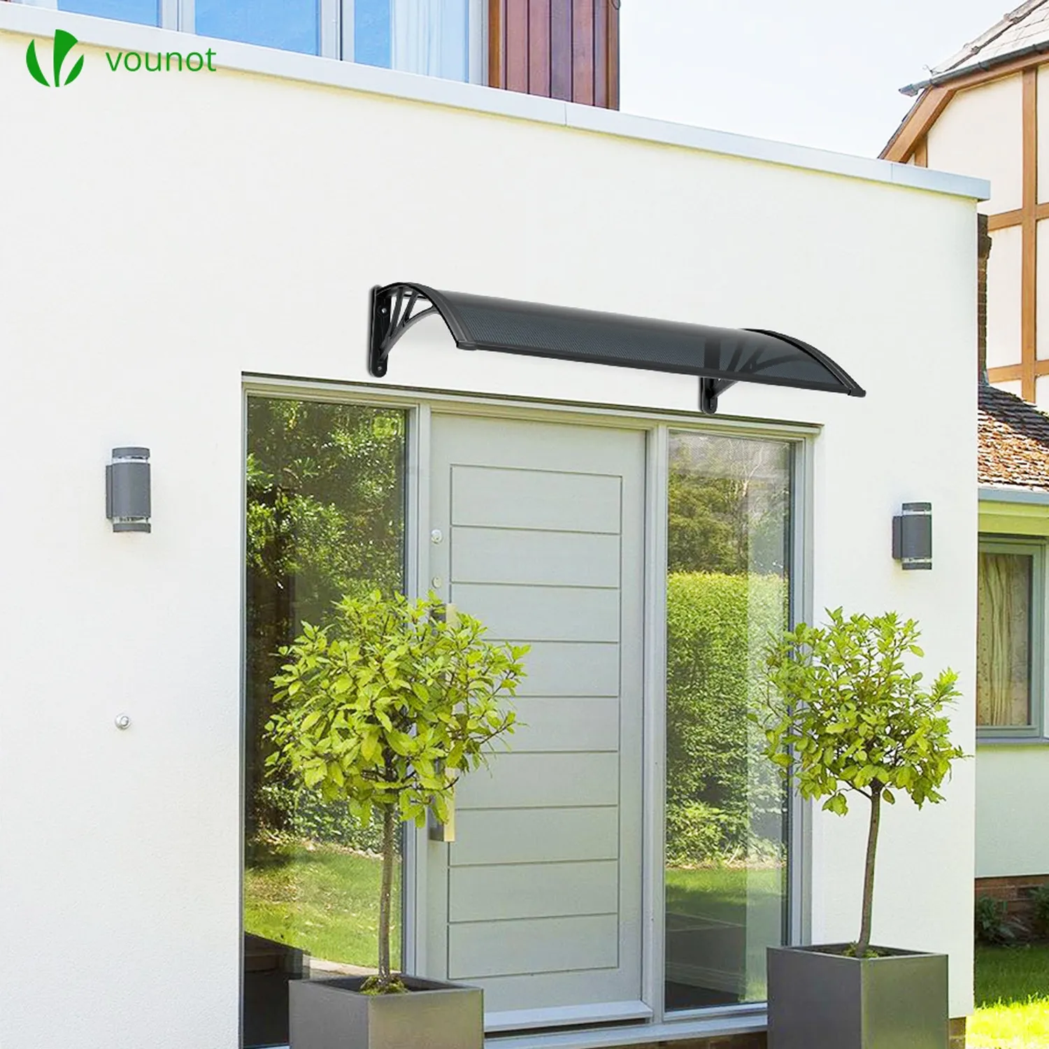 Vounot pensilina porta 120x80cm policarbonato antracite