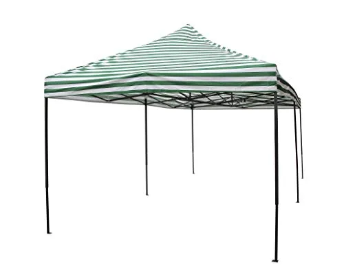 All Seasons Gazebos Robusto 3x6 m gazebo pieghevole strisce verdi imperm.