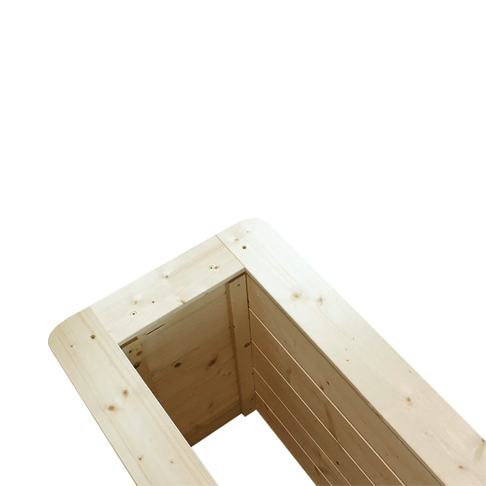 Timbela M612 fioriera legno da esterno 38x78 cm H57