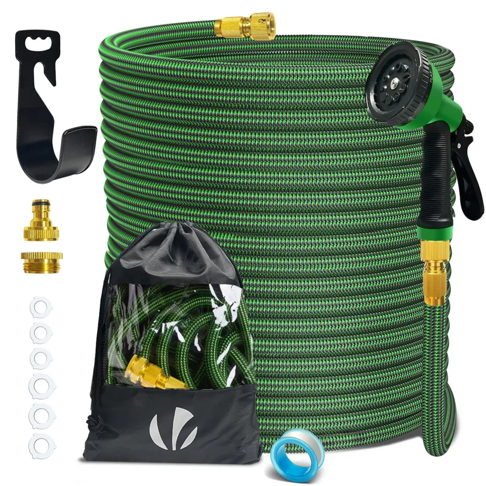 Vounot Tubo Irrigazione Estensibile 45m Verde 10 Getti