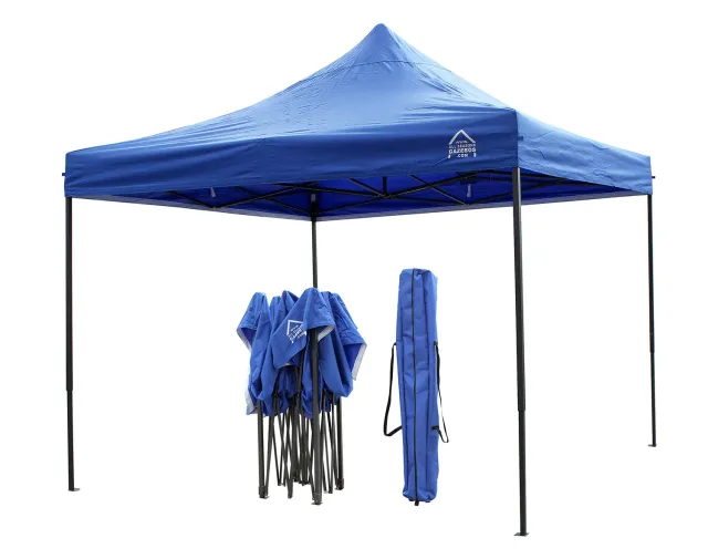 All Seasons Gazebos Robusto 3x3 m gazebo pieghevole blu impermeabile