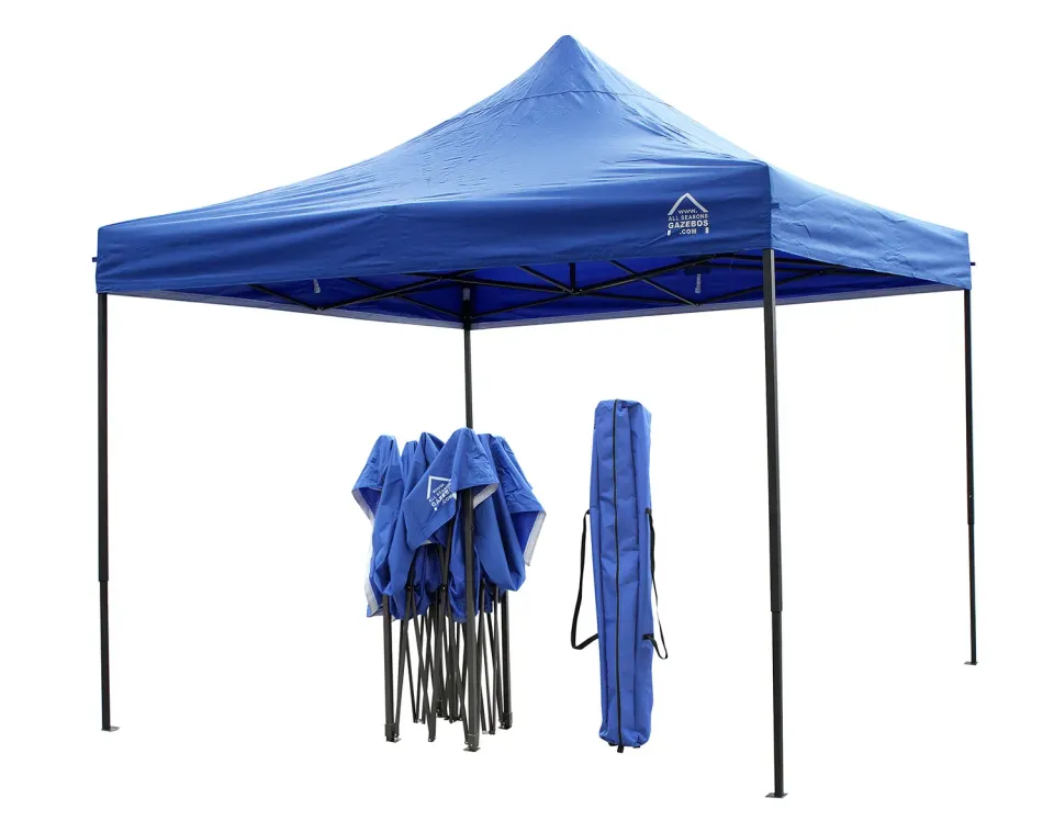 All Seasons Gazebos Robusto 3x3 m gazebo pieghevole blu impermeabile