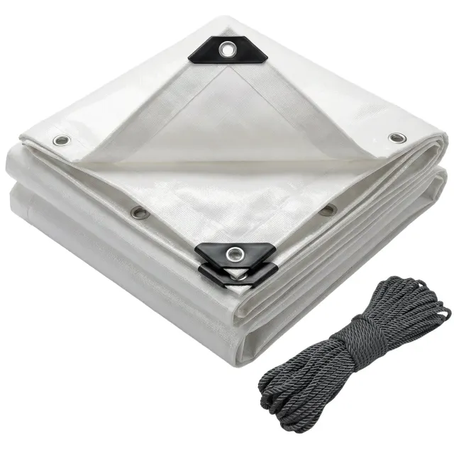 VOUNOT Telone Impermeabile Bianco 180 g/m² 6x8 m