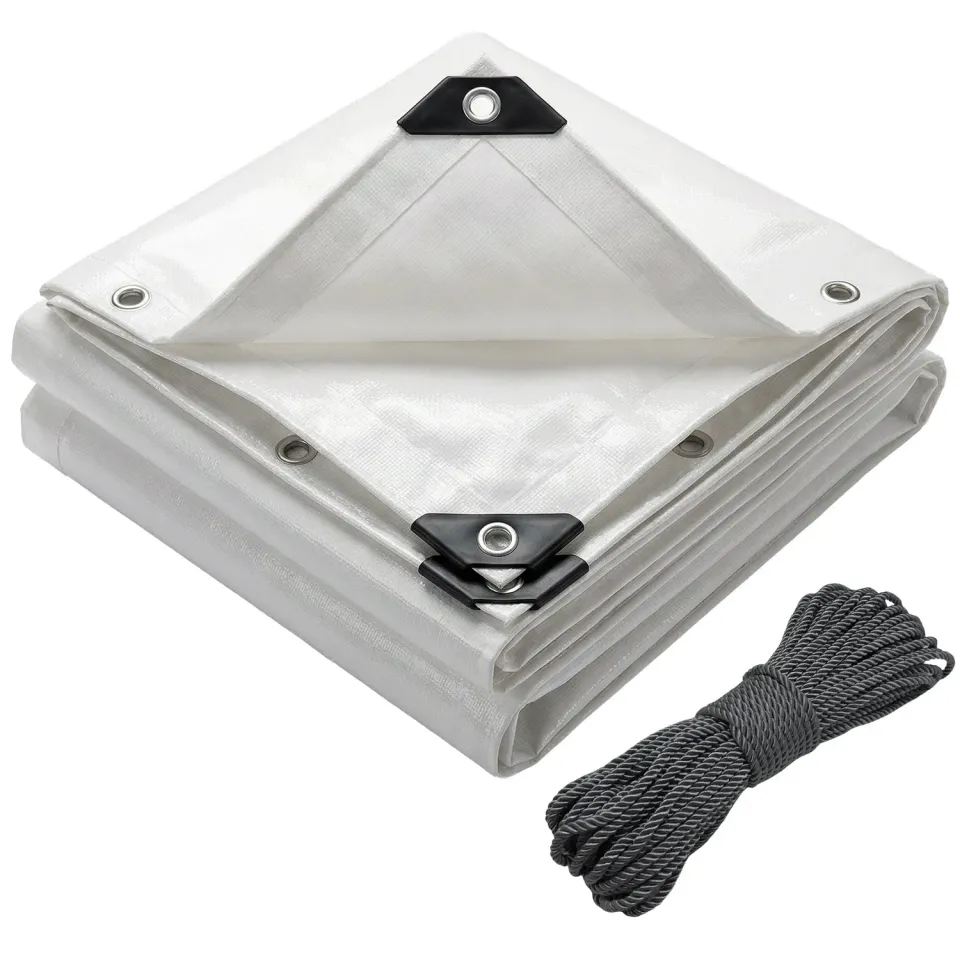 VOUNOT Telo Protezione Impermeabile 180g 3x5m Bianco