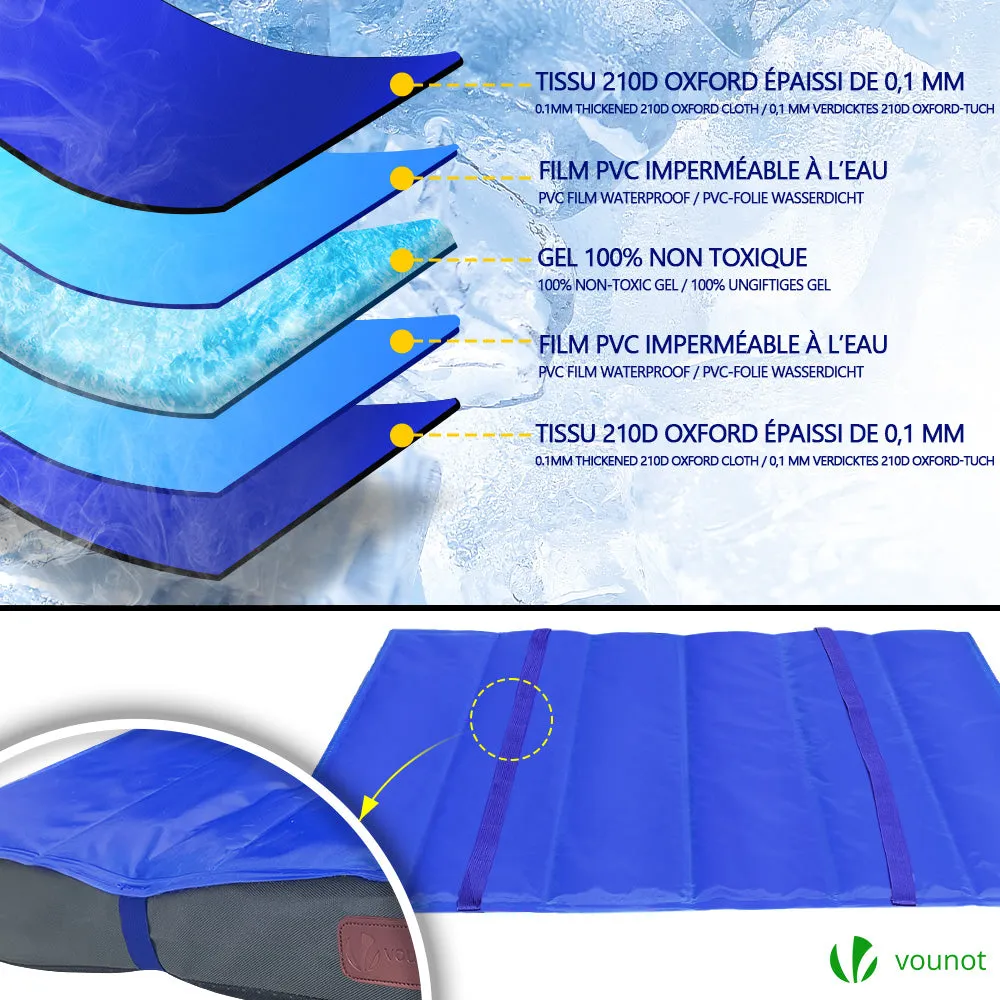 VOUNOT Cuccia Materasso Cane 76x51x9cm con Tappetino Gel