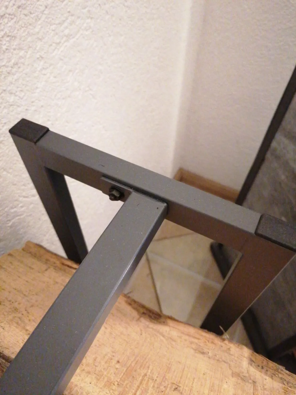 QUICK STAR Ripiano Legna 33x25x90 cm Antracite Acciaio