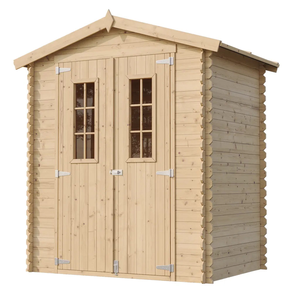 Timbela M367C casetta legno 180x130 cm 2 m² con finestre