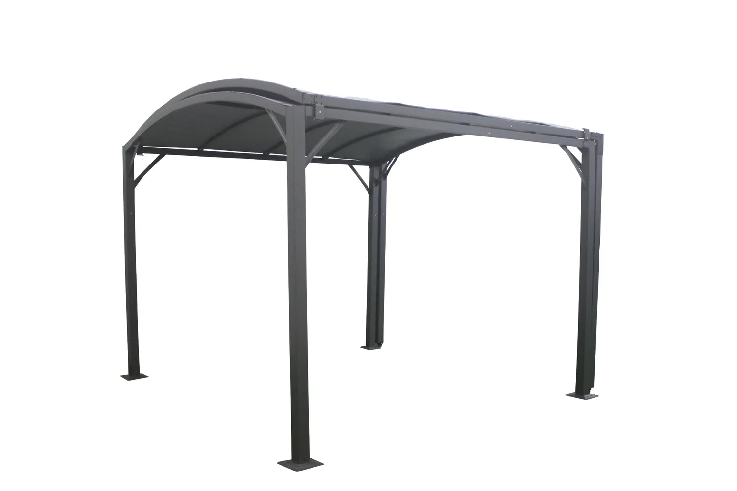 Giardini di Maggio Deluxe gazebo estensibile 3x3 acciaio grigio