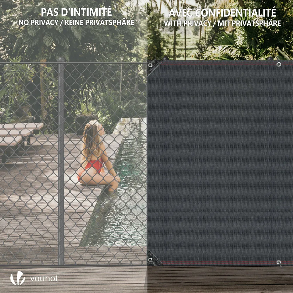 Vounot Frangivista HDPE 1,8x20m Antracite 230g