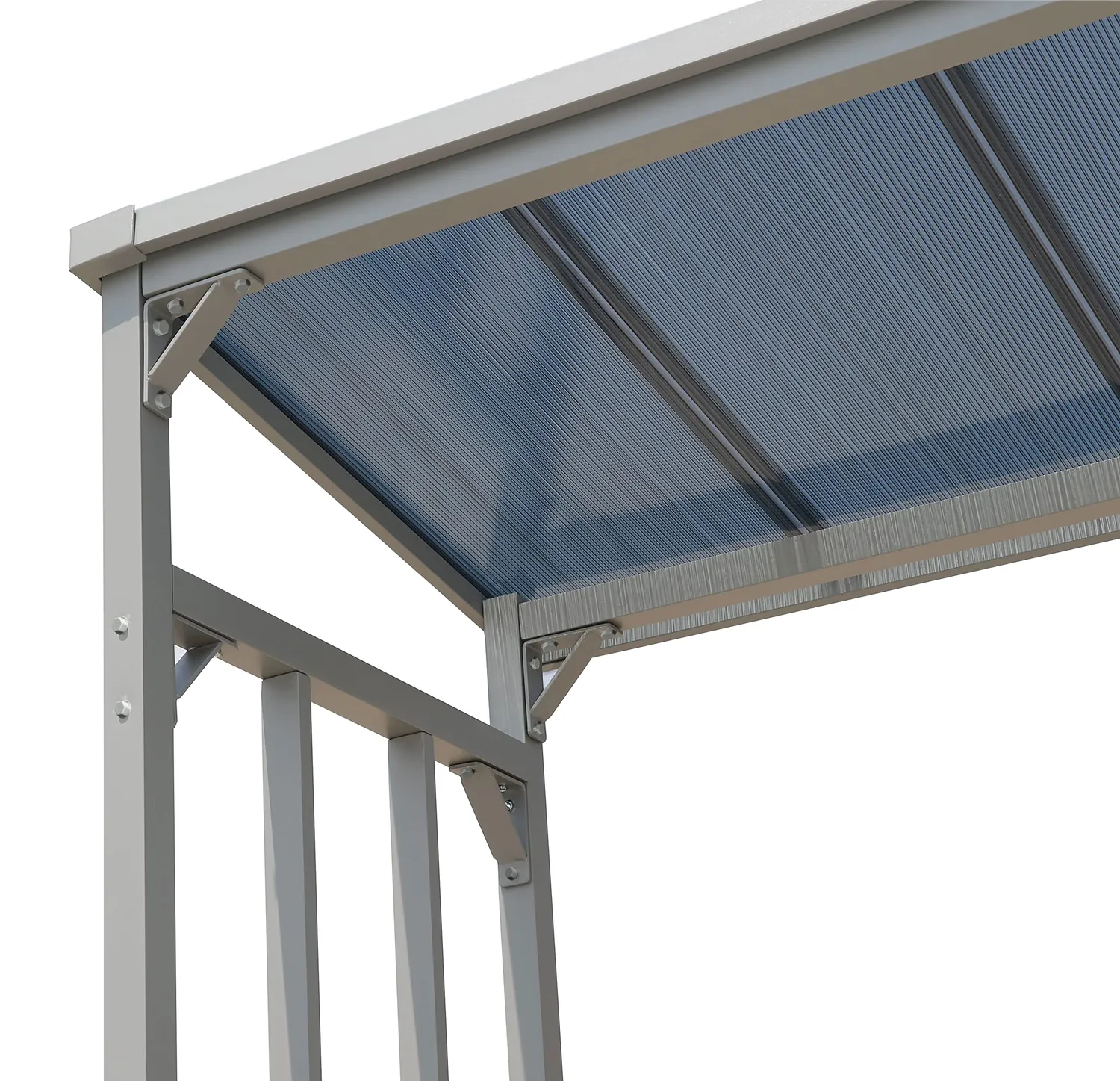 Quick Star scaffale legna alluminio 185x70x185 cm XXL con telo