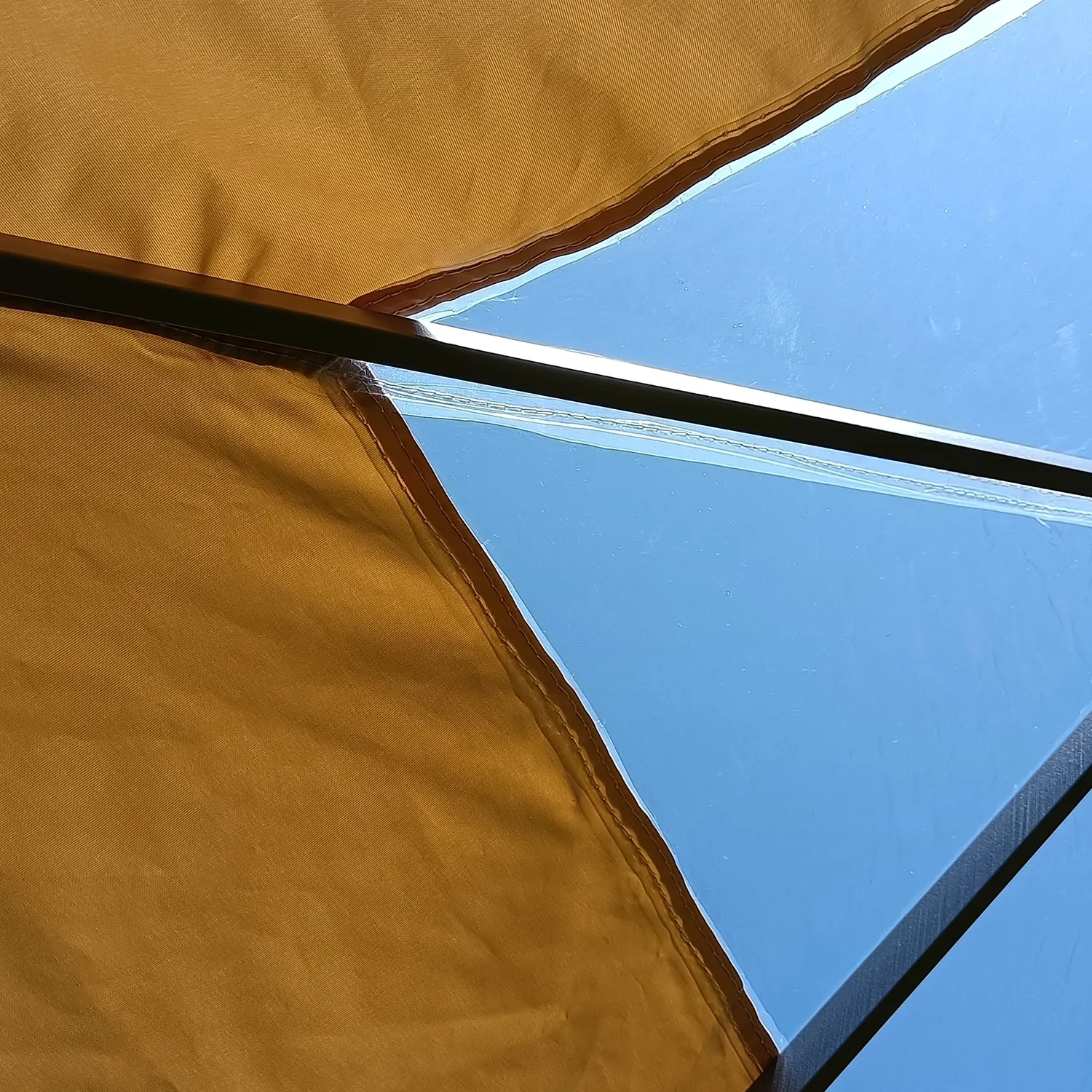 Quick Star tetto ricambio gazebo 3x3 trasparente beige impermeabile
