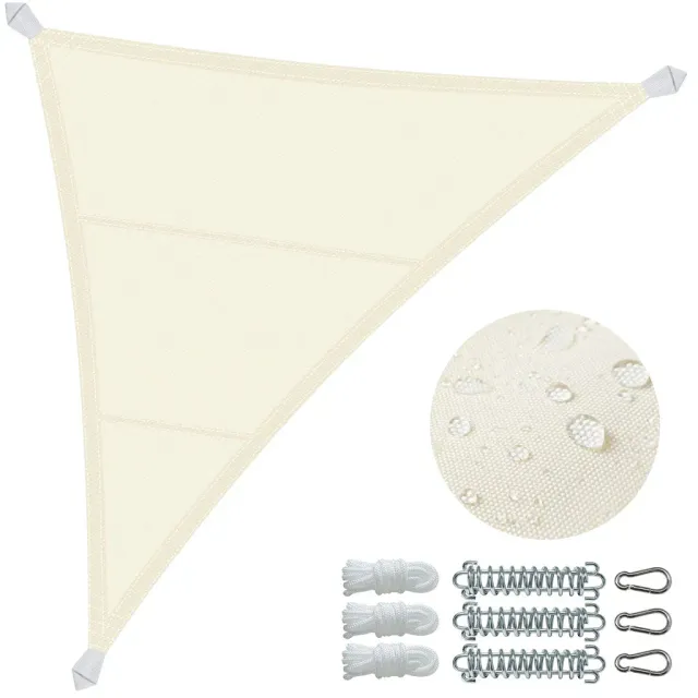 VOUNOT Vela ombreggiante triangolo 5x5x5 m beige
