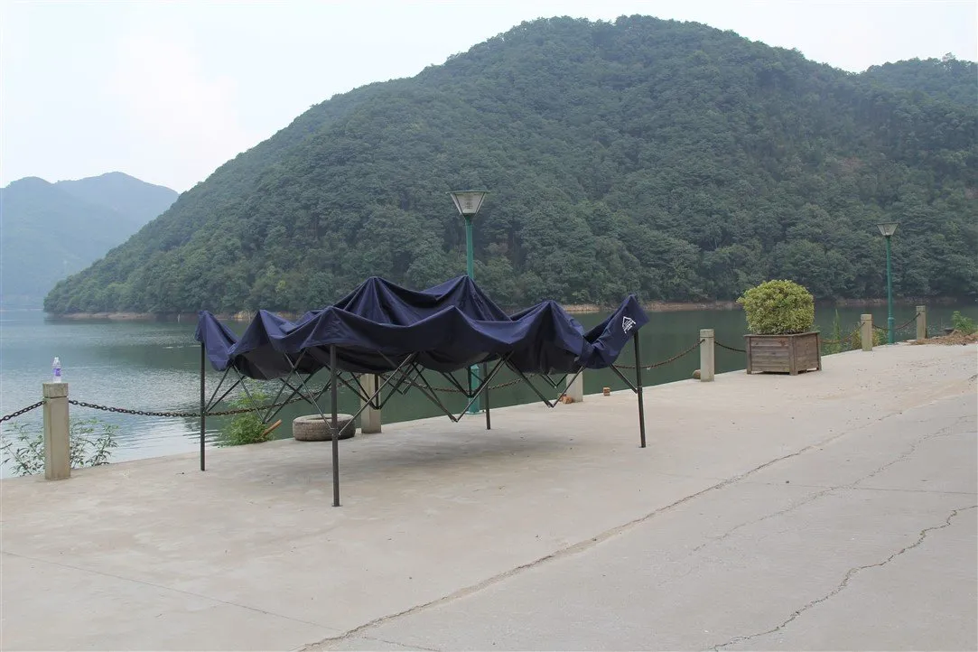 All Seasons Gazebos Robusto 3x4,5 m gazebo pieghevole blu navy impermeabile