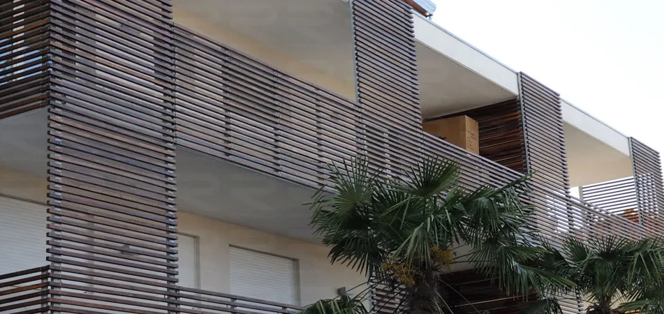 Progetto Esterno Frangisole brise-soleil legno