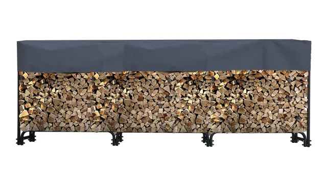 Quick Star scaffale legna metallo 272x25x95 cm con copertura