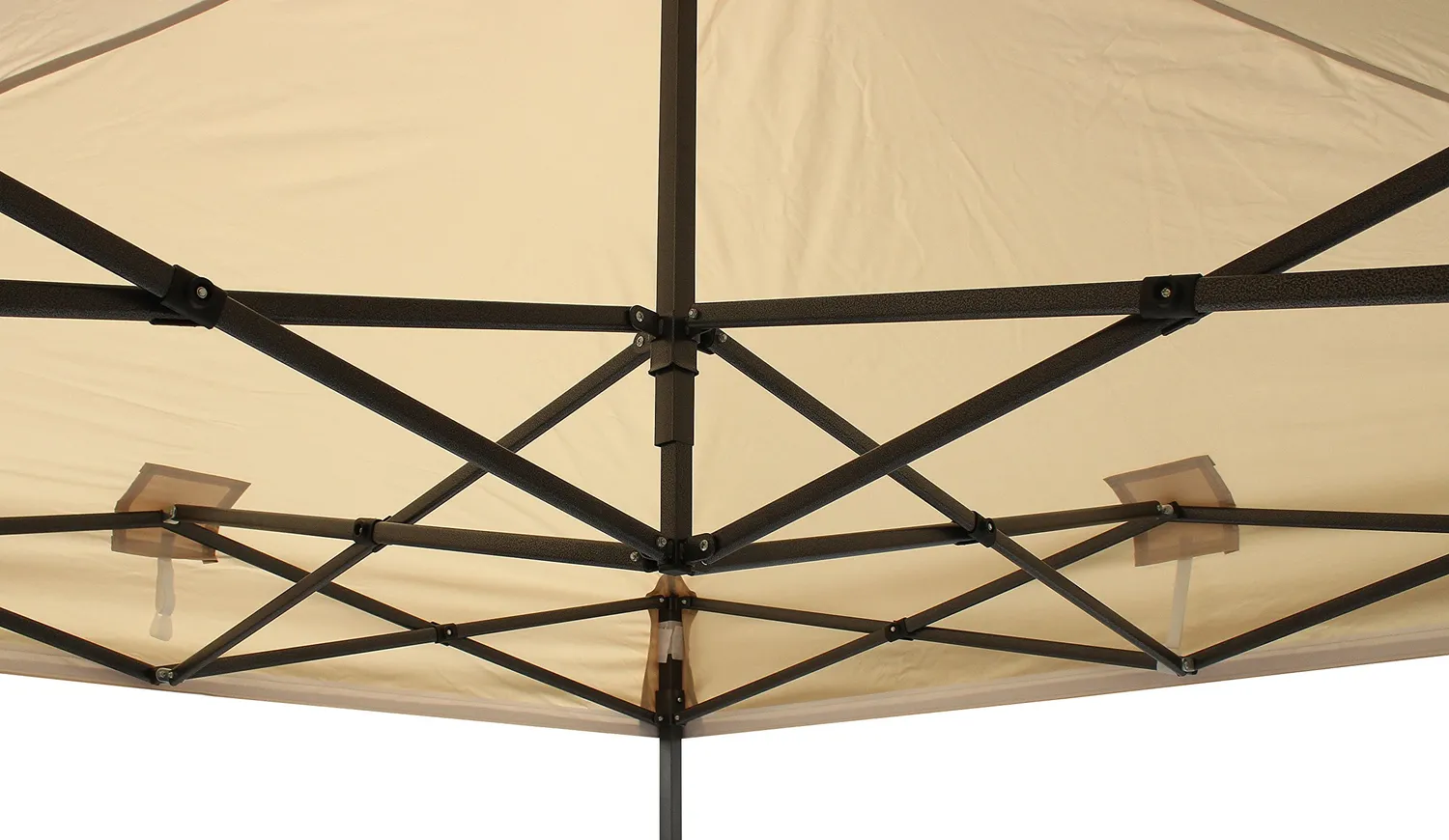 All Seasons Gazebos Robusto 2m x 2m gazebo pieghevole beige impermeabile