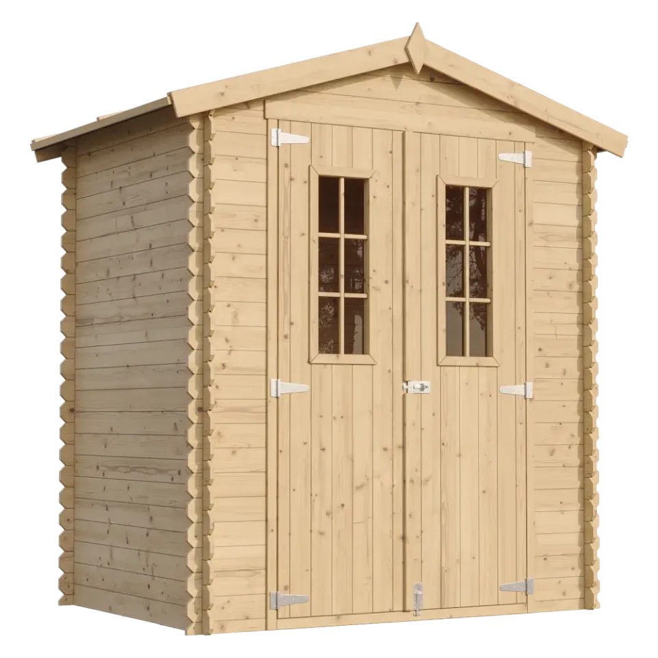 Timbela M367C casetta legno 180x130 cm 2 m² con finestre