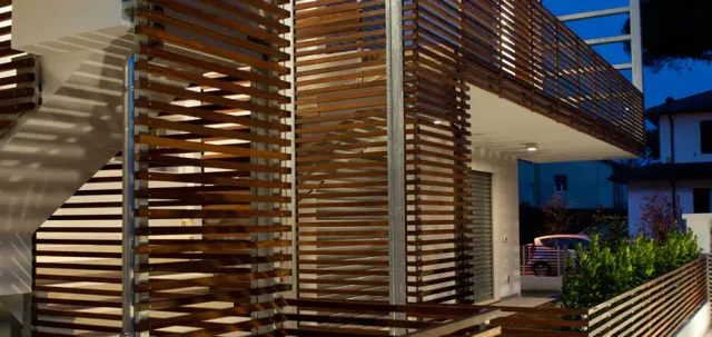 Progetto Esterno Frangisole brise-soleil legno
