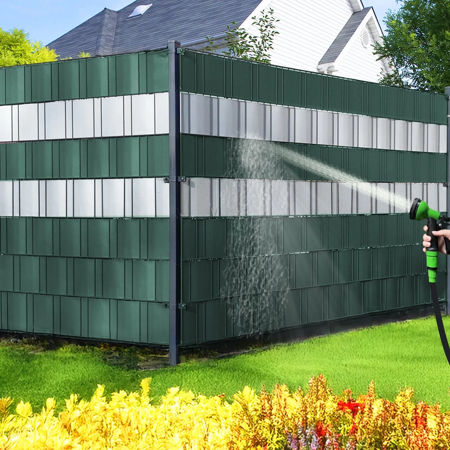 Vounot Frangivista Strisce PVC 19cmx140m Verde 450g