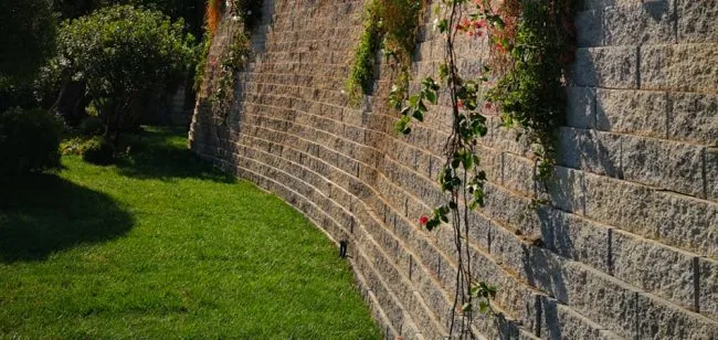 Progetto Esterno Hampton blocco muretto da giardino
