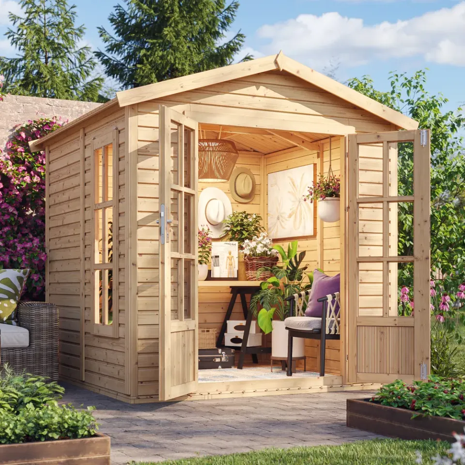 Timbela M351FB casetta relax legno 205x199 vetri doppi