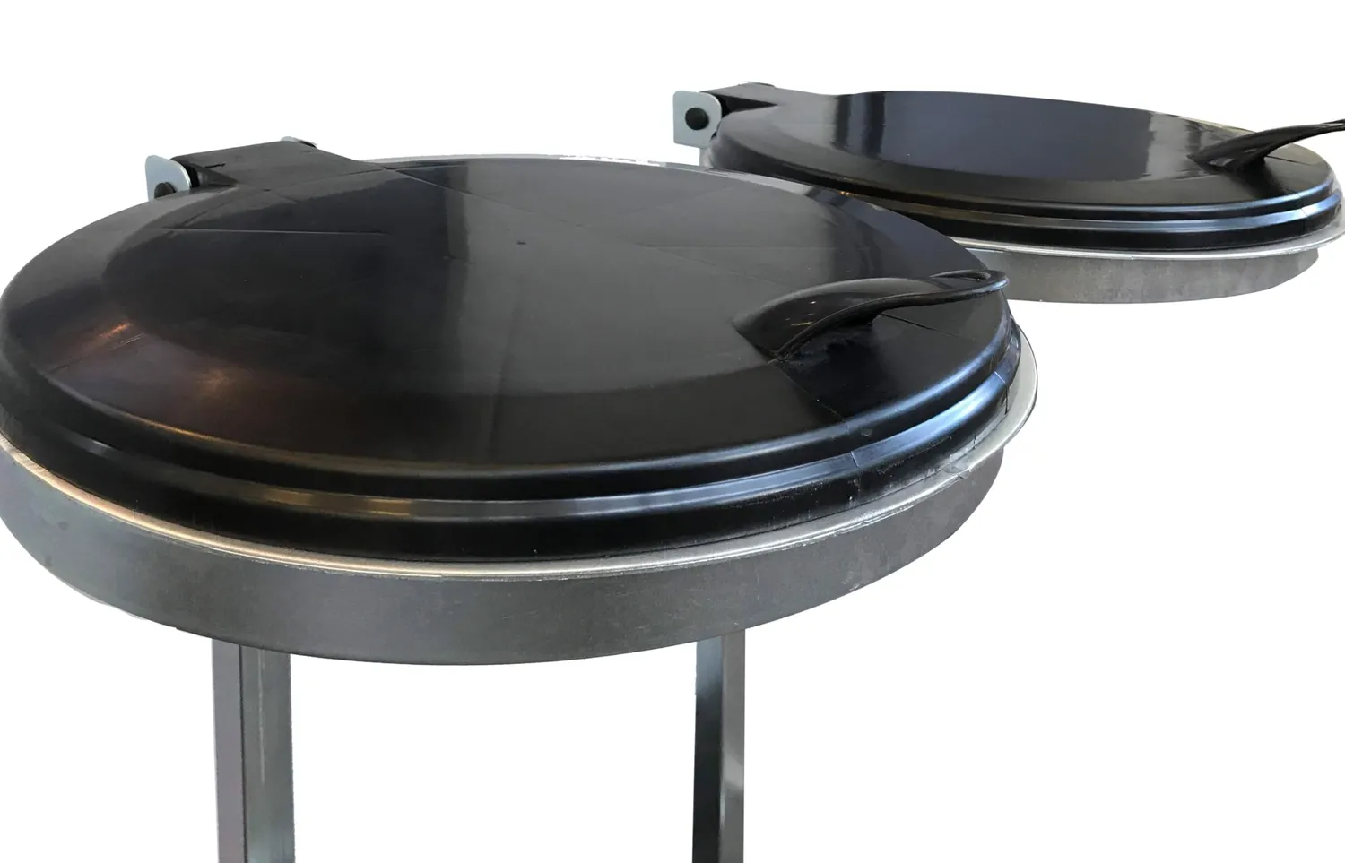 QUICK STAR Portasacco Doppio 120L Zincato con Ruote