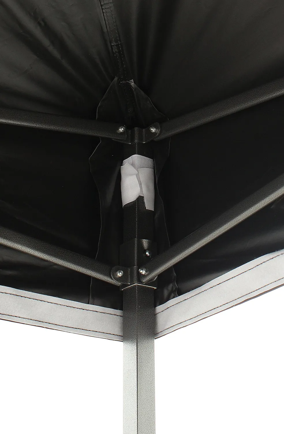 All Seasons Gazebos Robusto 3x3 m gazebo pieghevole nero impermeabile