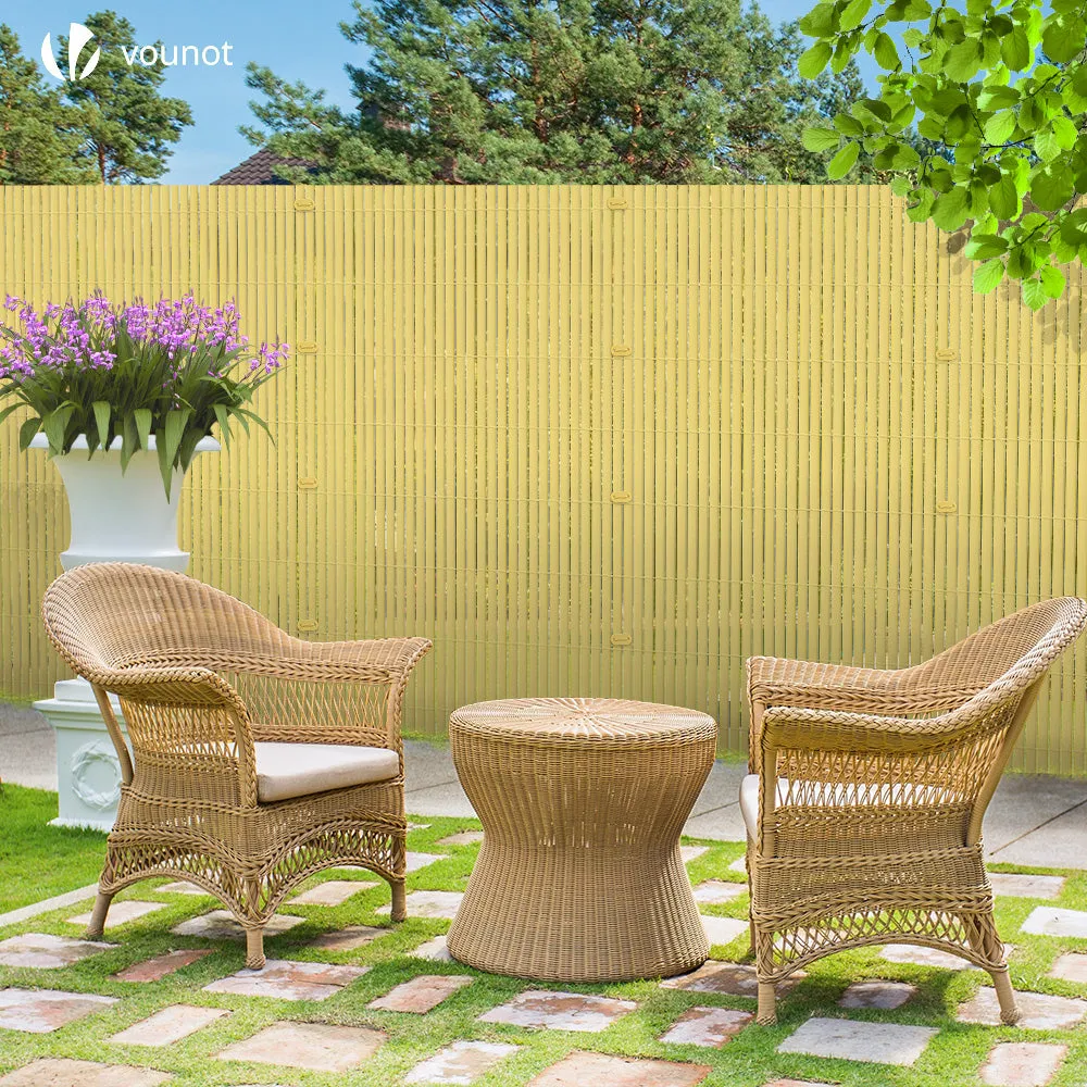 VOUNOT Cannicciato PVC Frangivista 100x300cm Beige Rinforzato