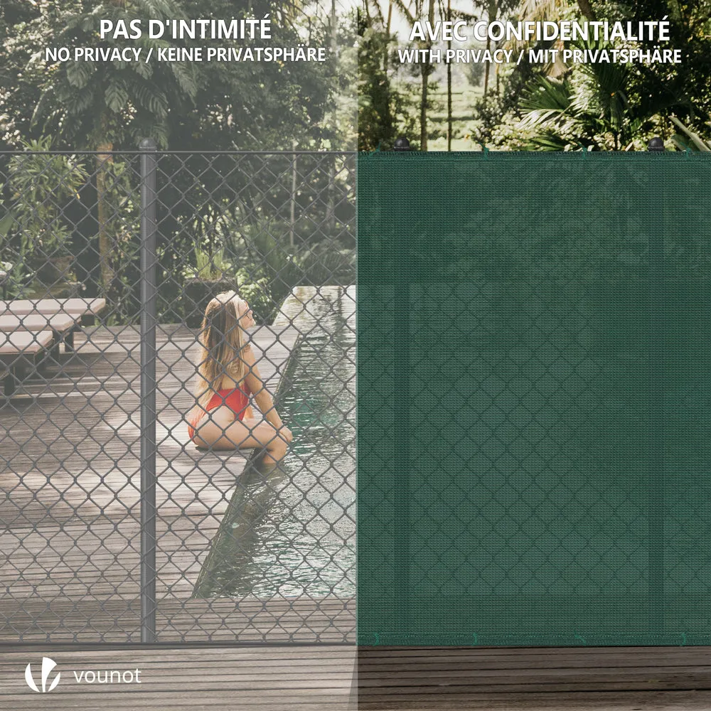 VOUNOT Frangivista Verde 1,8x10 m HDPE 150 Occultante