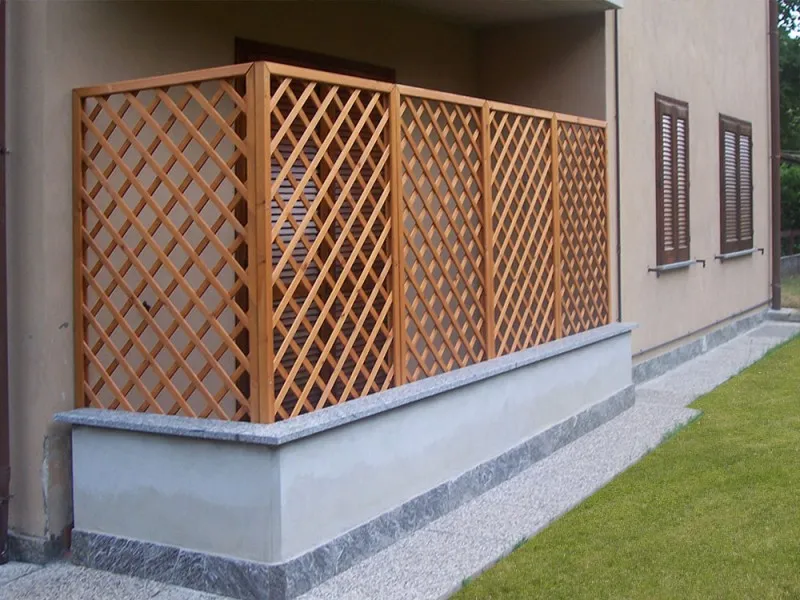 La Pratolina Casetta Cubo grigliato legno da giardino