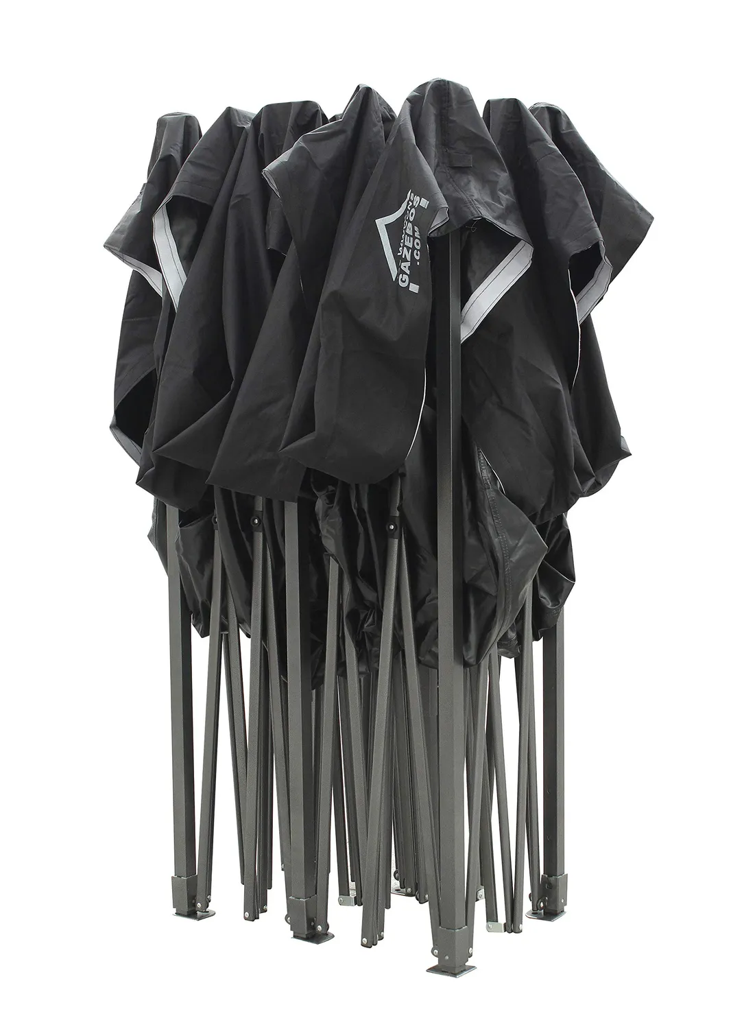 All Seasons Gazebos Robusto 3m x 6m gazebo pieghevole nero impermeabile