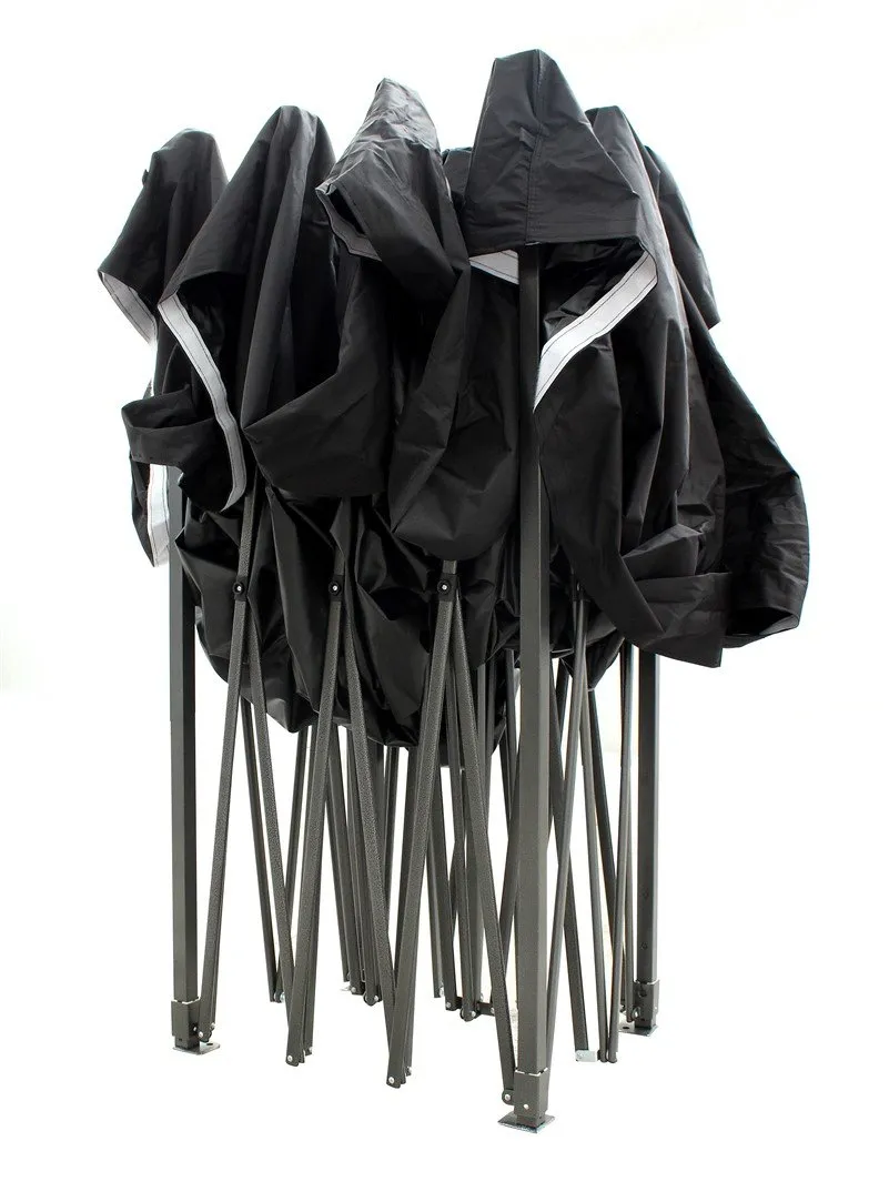 All Seasons Gazebos Robusto 3x4,5 m gazebo pieghevole nero impermeabile
