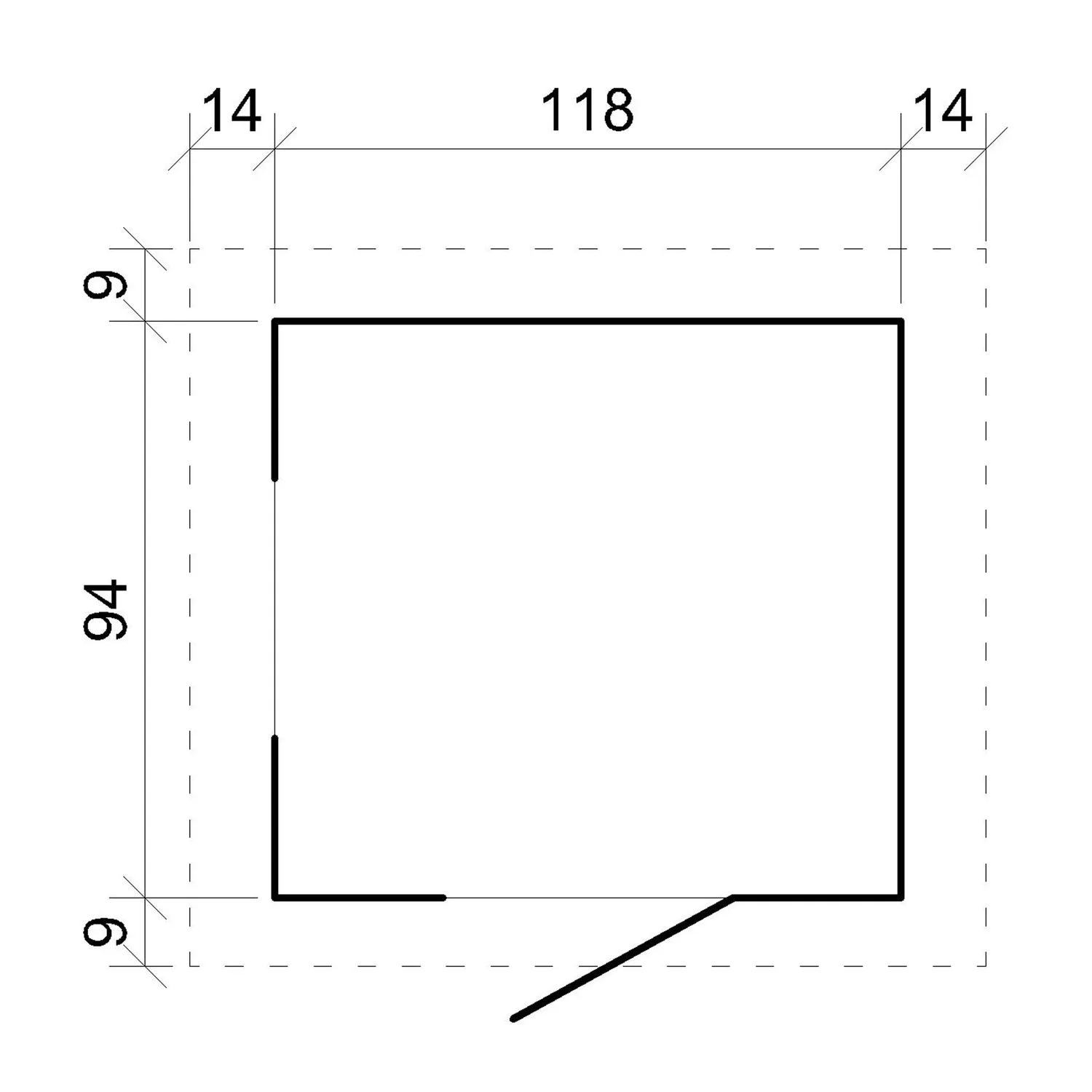 Timbela M505 casetta bambini 130x106 cm con pavimento