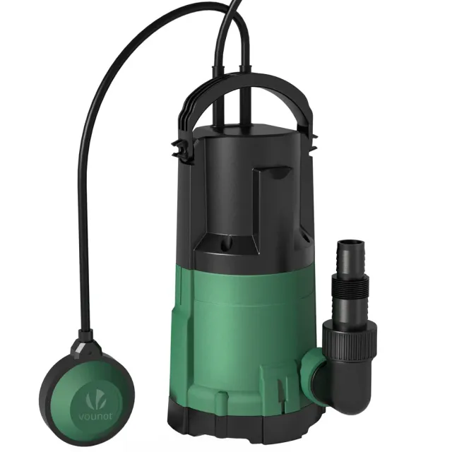 VOUNOT Pompa Sommersa 3in1 13500L/h Verde 7m