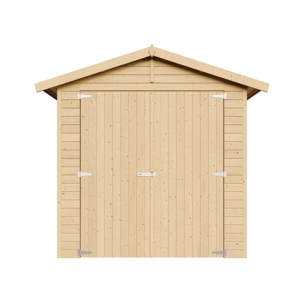 Timbela M105 garage legno 297x205 cm 6 mq porte ampie