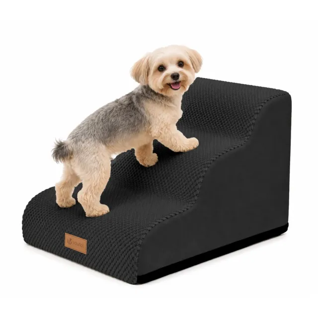 Vounot scaletta cani e gatti in schiuma 57x40x40 nera lavabile