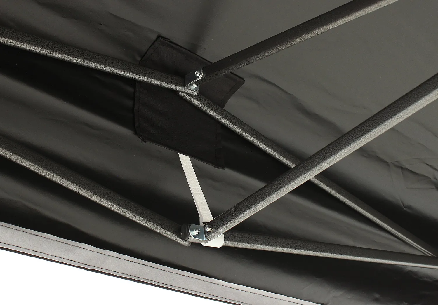 All Seasons Gazebos Robusto 3x3 m gazebo pieghevole nero impermeabile