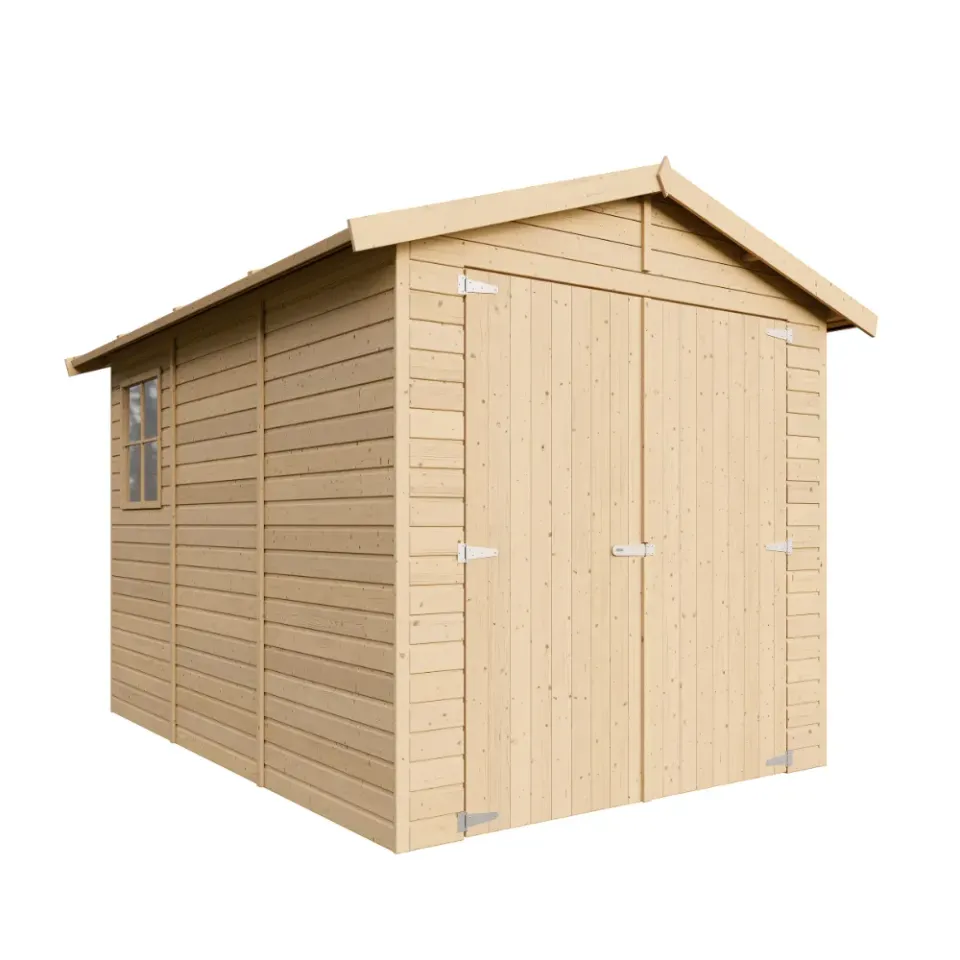 Timbela M105 garage legno 297x205 cm 6 mq porte ampie