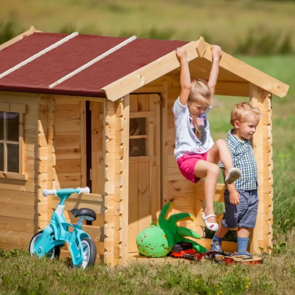 Timbela M501A casetta bambini legno 130x164 certificata