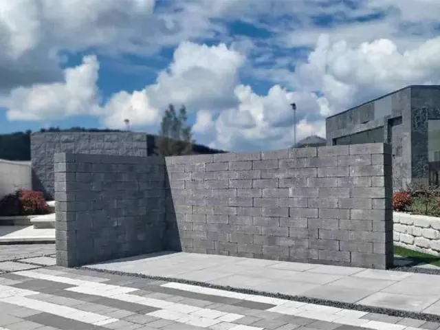 Progetto Esterno Blocco Pieno blocco cemento per muretti solidi