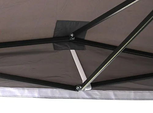All Seasons Gazebos Robusto 2m x 2m gazebo pieghevole grigio metallico impermeabile