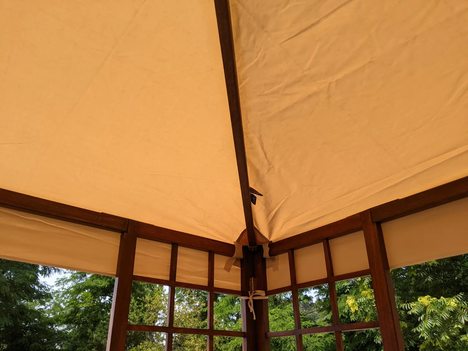 QUICK STAR Telo Ricambio Gazebo 3x3 Beige PVC