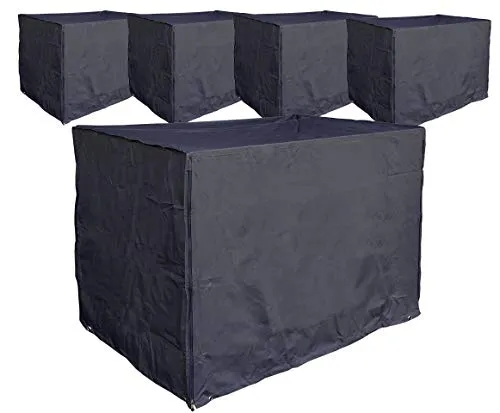 QUICK STAR Copertura 125x85x87 Nera PVC 5 Pezzi