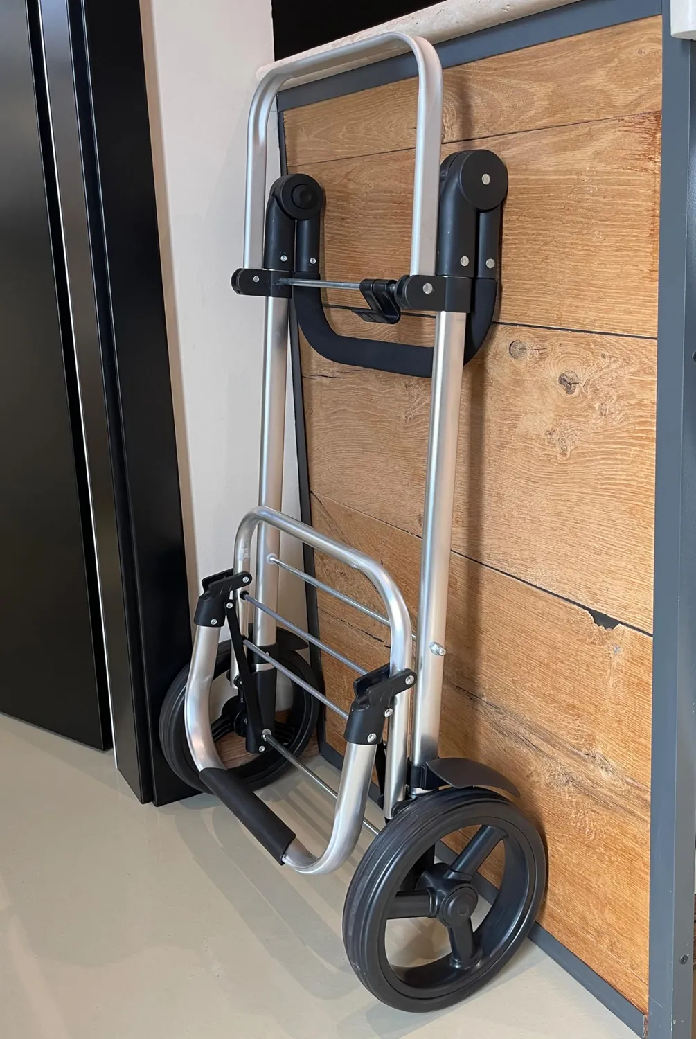 QUICK STAR trolley spesa pieghevole 57L nero ruote EVA 30 kg