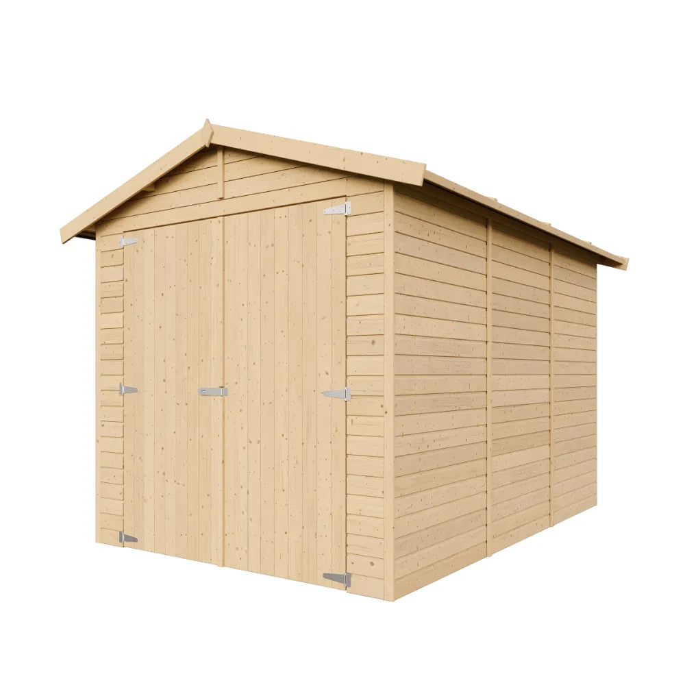 Timbela M105 garage legno 297x205 cm 6 mq porte ampie