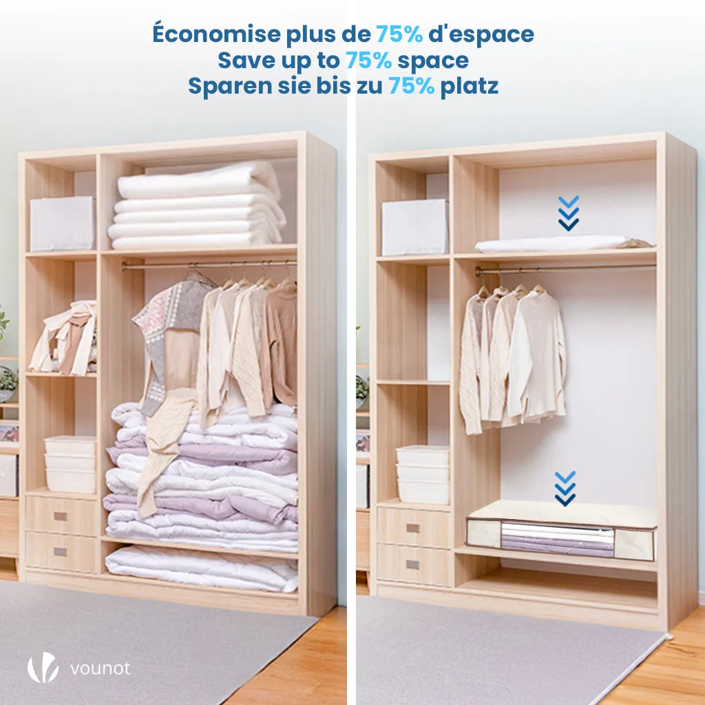 VOUNOT Set 5 Sacchi Sottovuoto Sottoletto con Pompa