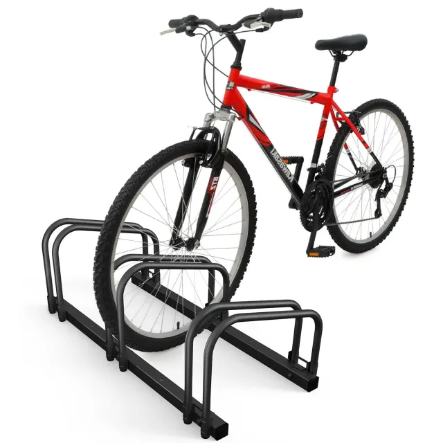VOUNOT rastrelliera bici 3 posti nero da terra e muro