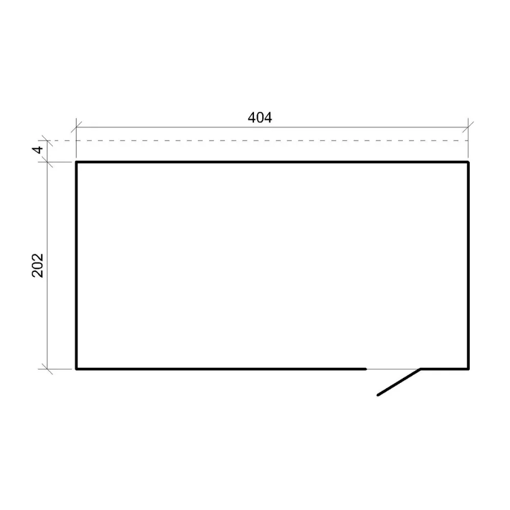 Timbela M327F2 casetta giardino legno 404x202 8,16 m² porte