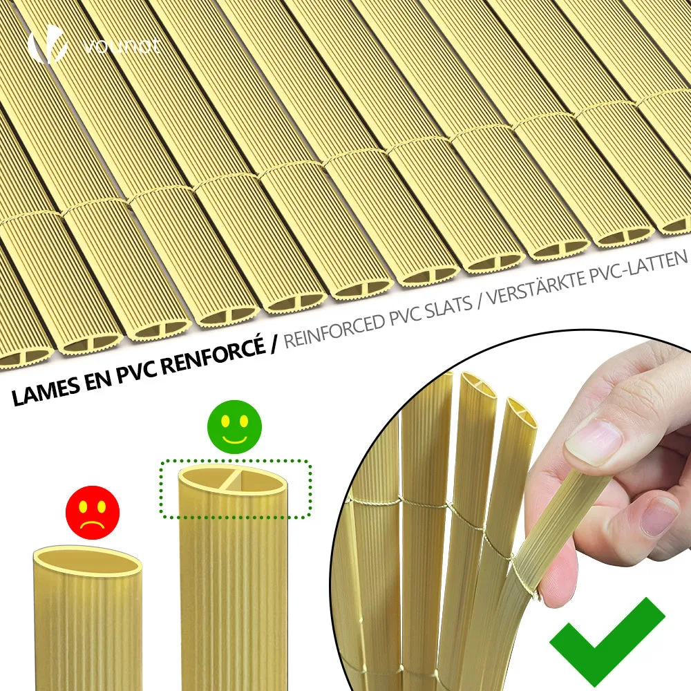 Vounot Canniccio PVC Frangivista Beige 100x500 Rinforzato