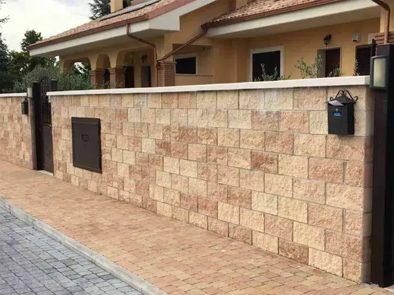 Progetto Esterno Splittati blocco facciavista 40x20